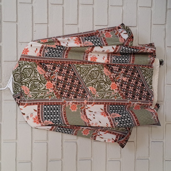 Sara Michelle 2 Piece Floral Paisley Blouse Set. Size 3X NWT - Picture 7 of 12